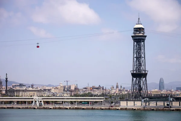 Montjuic torre della funivia — Foto Stock