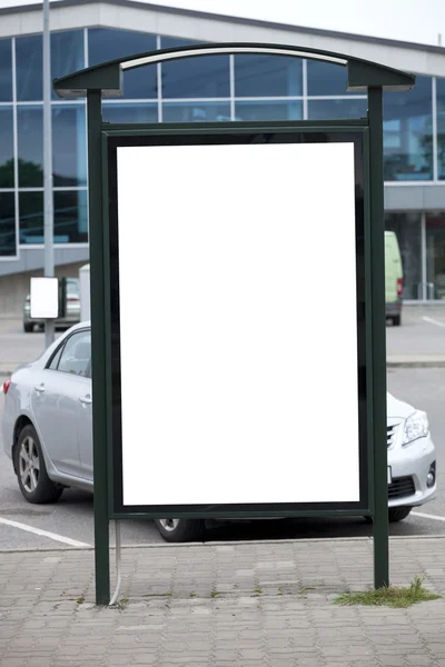 Basamento bianco bilboard — Foto Stock