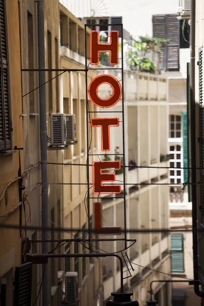 Hotel sign — Stock Photo, Image