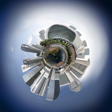 Singapur manzarası miniplanet