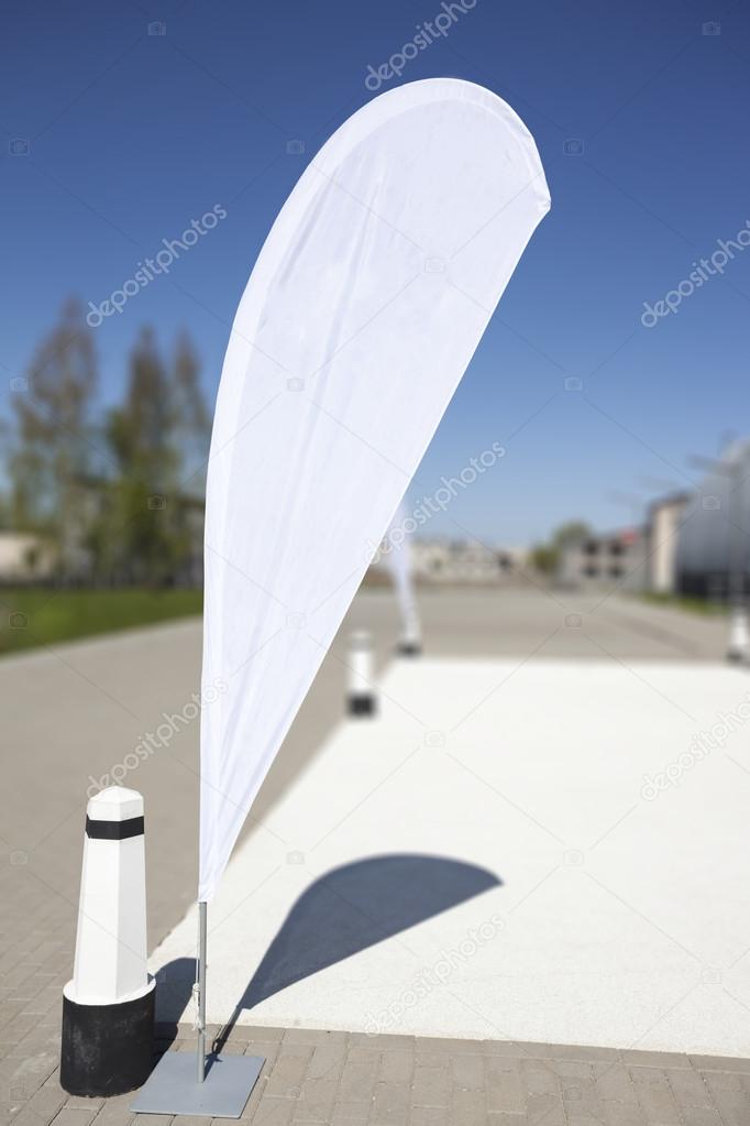Advertising flag or beach flag