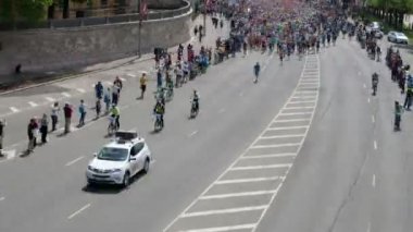 Şehir maraton toplu çıkış Timelapse