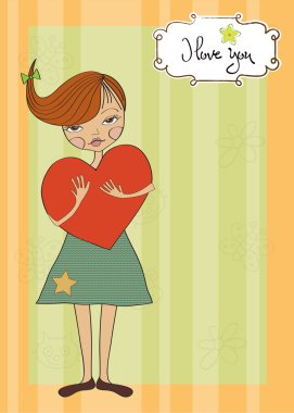 büyük bir kalbi olan, romantik genç kız