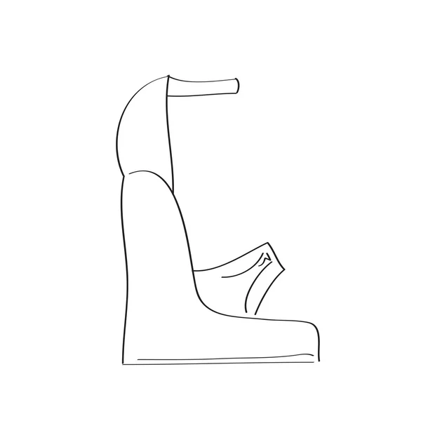 Chaussures sur un talon haut isolé sur fond blanc — Photo