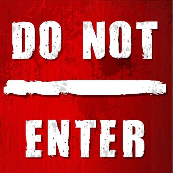 Red do not enter sign — Stock Photo, Image