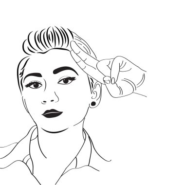 Vintage popart meisje