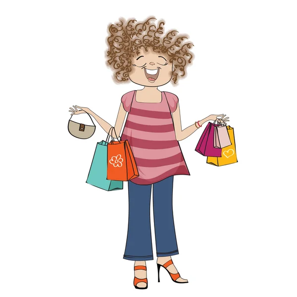 Mujer en las compras — Foto de Stock