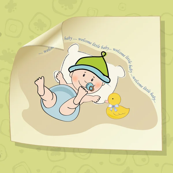 Baby boy shower card — Stock Photo, Image