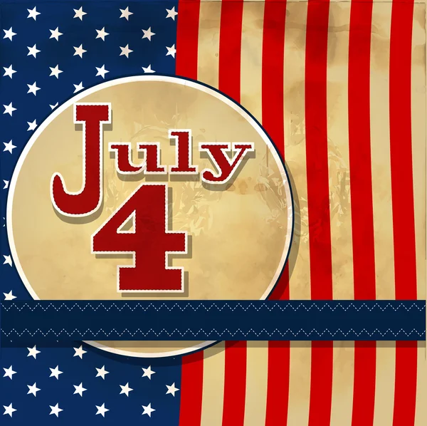 Amerikaanse vlag achtergrond met sterren symboliseert 4 juli bovendien — Stockfoto