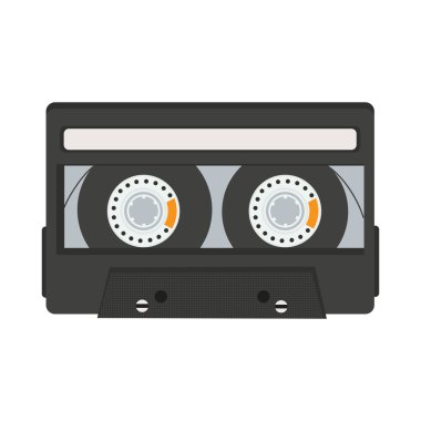 kaset beyaz arkaplanda izole edildi