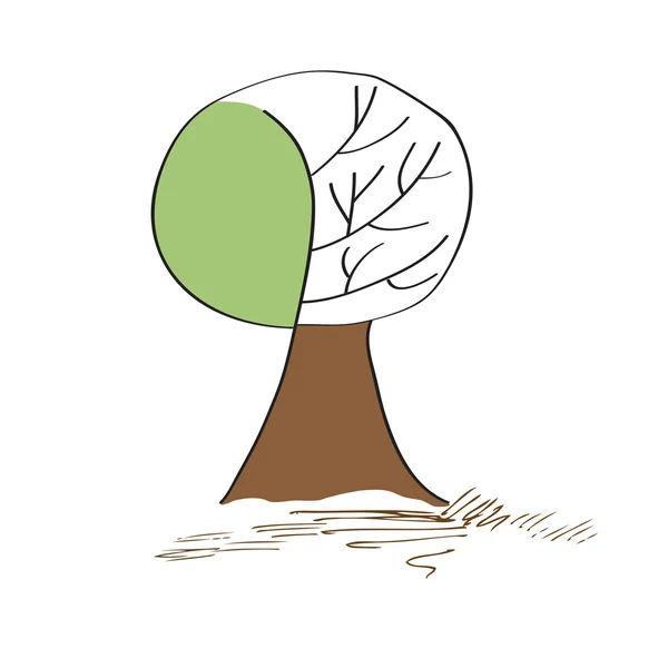 Stilize ağaç — Stok fotoğraf
