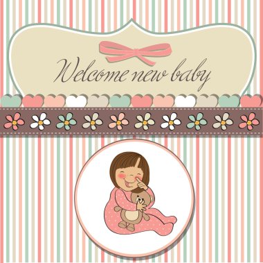 hoş geldin bebek kartı