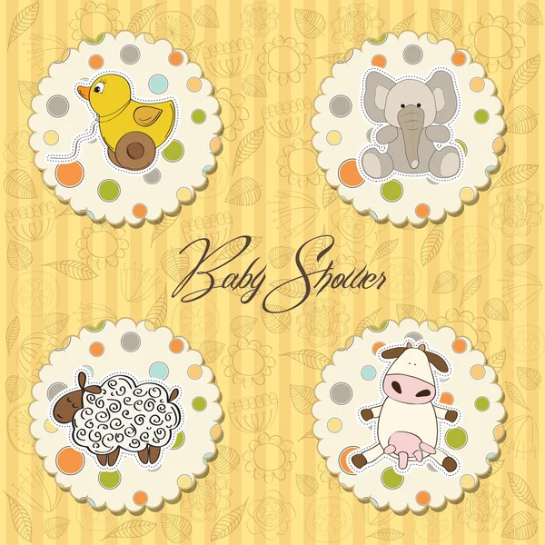 Benvenuto baby card — Vettoriale Stock