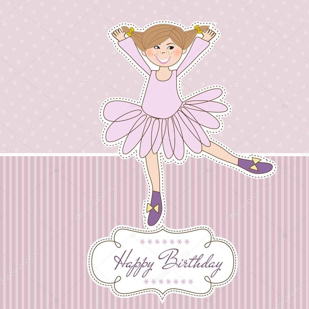 Sweet Girl Birthday Greeting Card