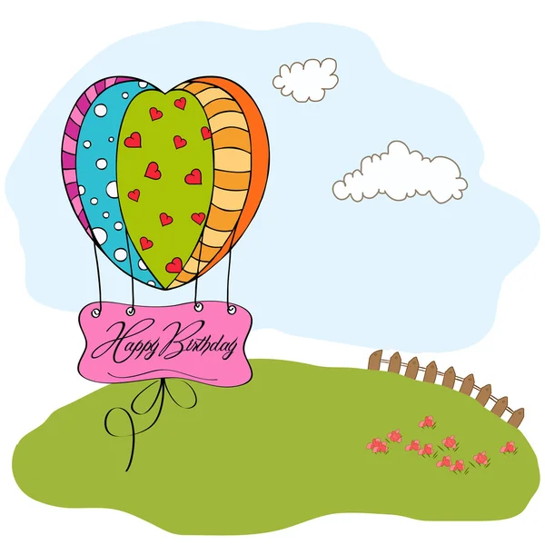 Card with balloons. — Stock Vector