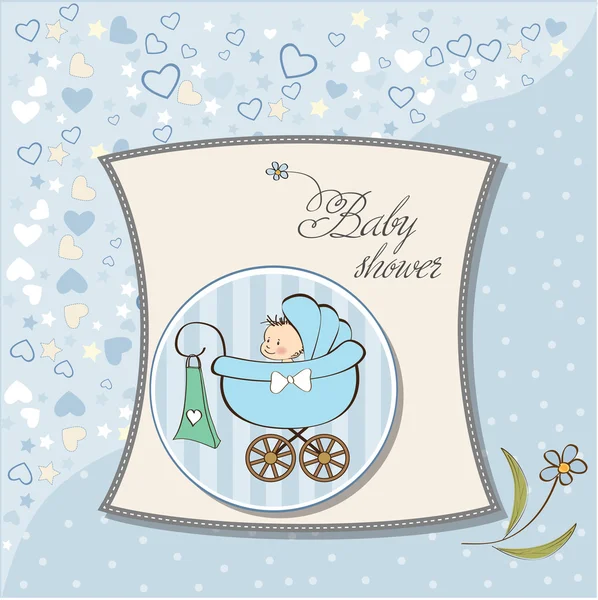 Baby douche uitnodiging — Stockvector