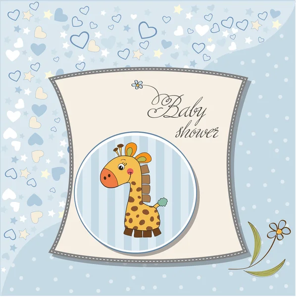 Baby dusch inbjudan — Stock vektor