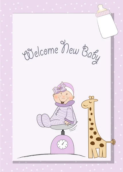 新しい赤ちゃんが到着しました。 — ストックベクタ