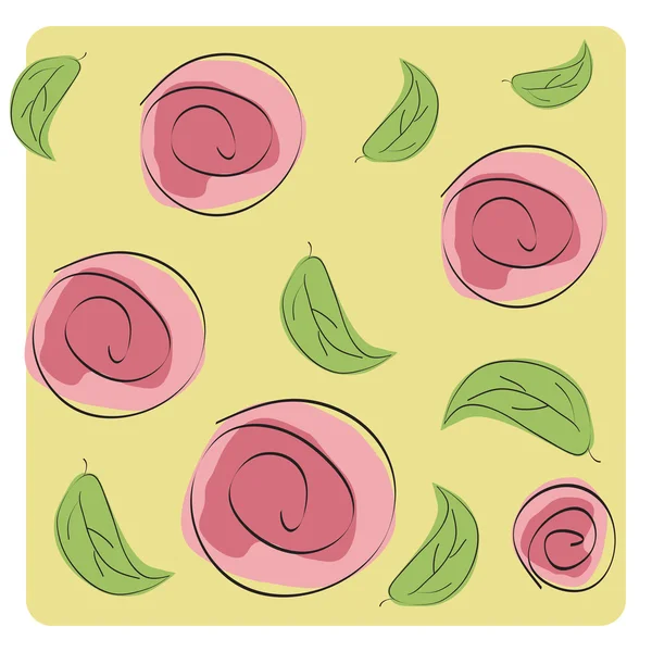 Patrón floral — Vector de stock