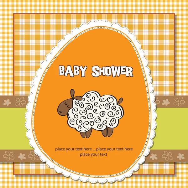 Tarjeta de ducha de bebé — Archivo Imágenes Vectoriales