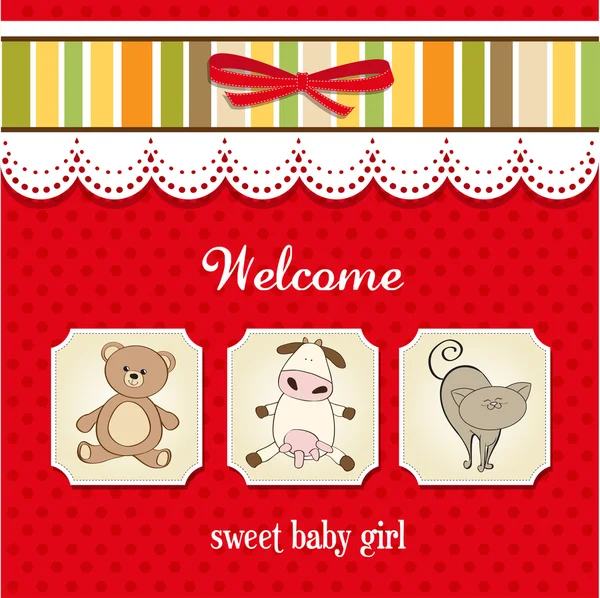 Baby shower card — Stock Vector