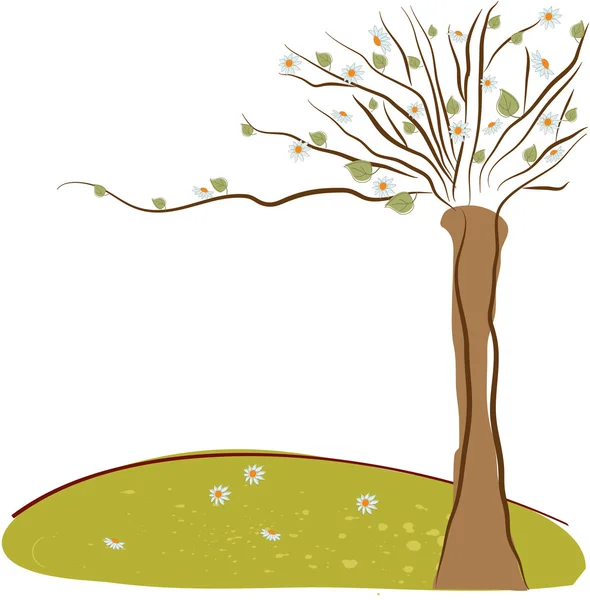 Весна дерево — стоковий вектор