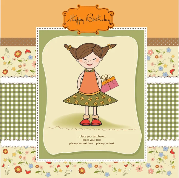 Birthday greeting card — Stock Vector