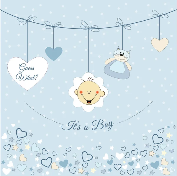 Welcome baby card — Stock Vector