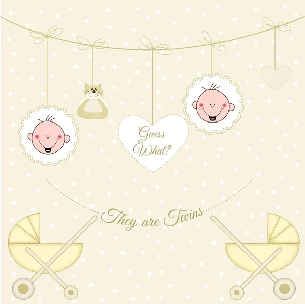 Welcome baby card — Stock Vector