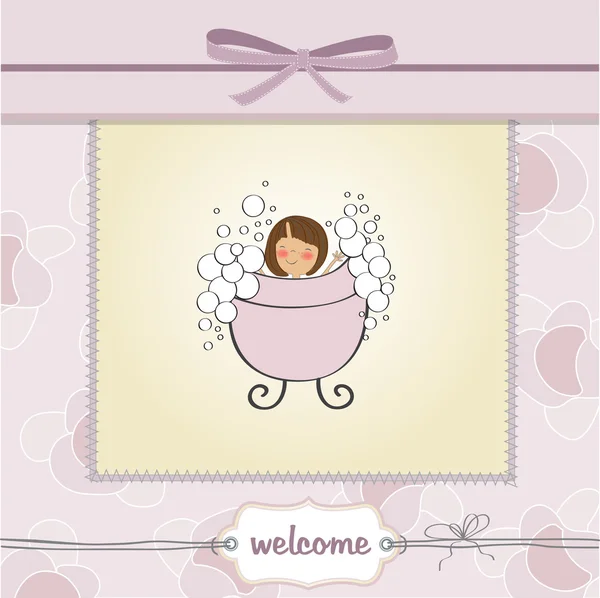 Baby shower kort — Stock vektor