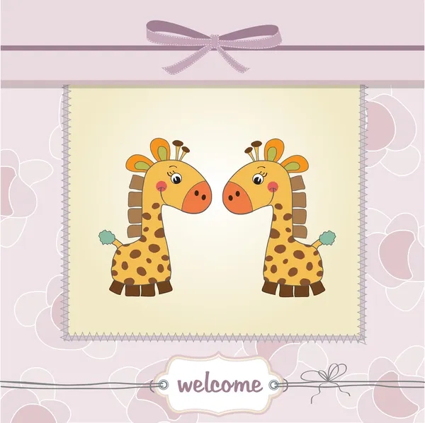 Baby shower card — Stock Vector