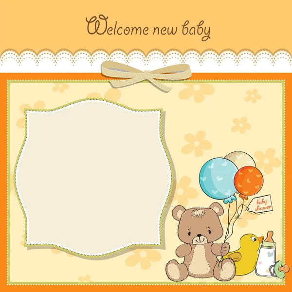 Baby shower card — Stock Vector