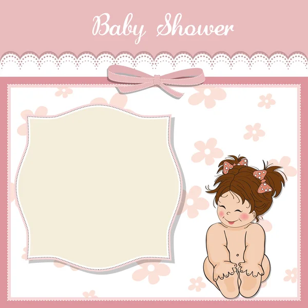 Baby douche kaart — Stockvector