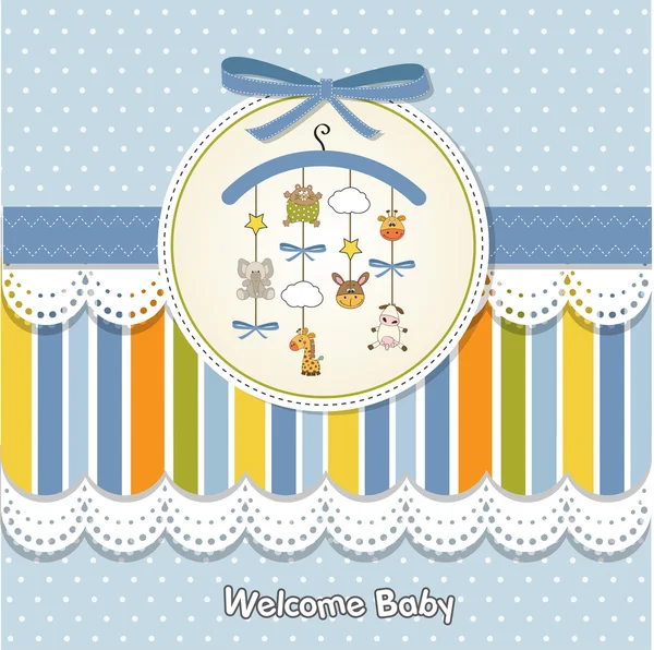 Baby shower kort — Stock vektor