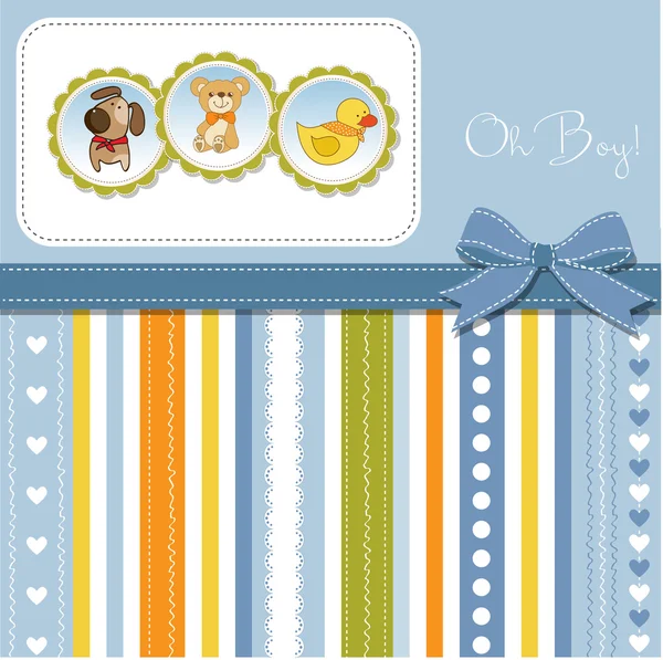 Baby shower kort — Stock vektor