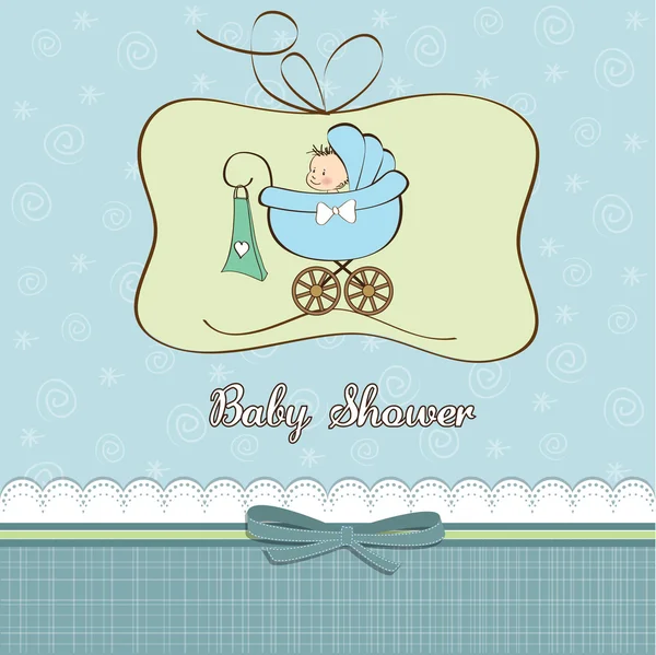 Baby douche kaart — Stockvector