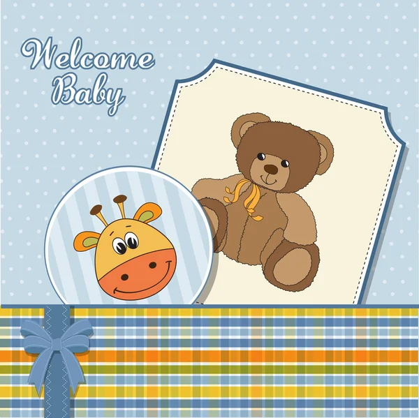 Baby shower card — Stock Vector