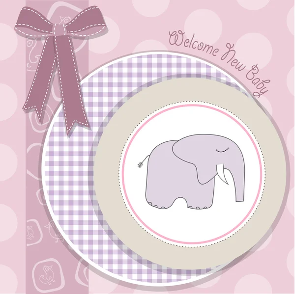 Baby shower kort — Stock vektor