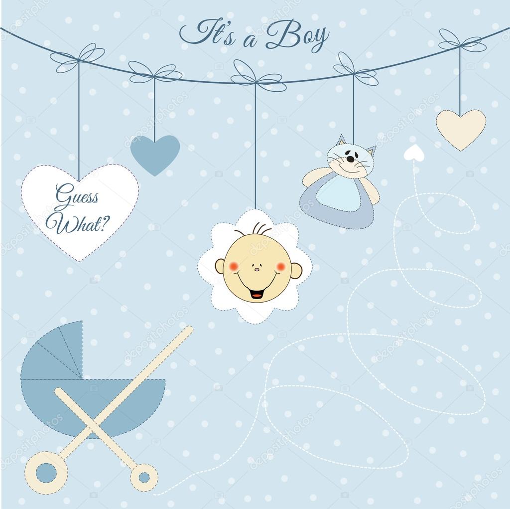 Welcome baby card