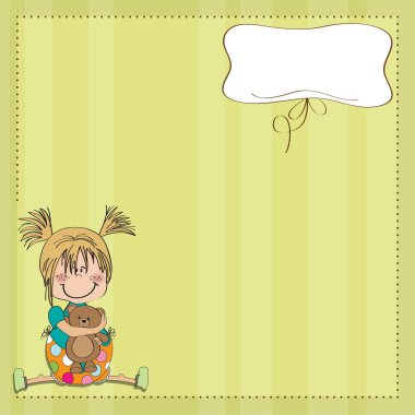 Oyuncak ayılı kız