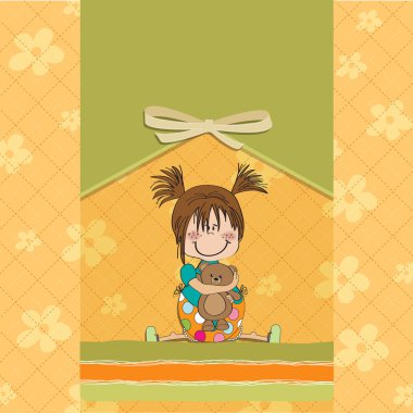 Oyuncak ayılı kız