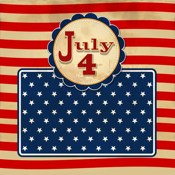 Bandeira americana, 4 de julho — Vetor de Stock