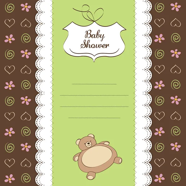 Carte de bienvenue bébé — Image vectorielle