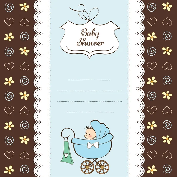 Carte de bienvenue bébé — Image vectorielle