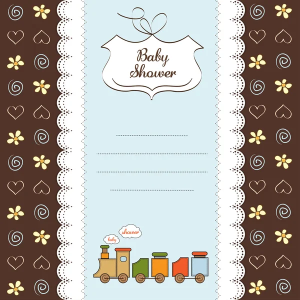 Carte de bienvenue bébé — Image vectorielle