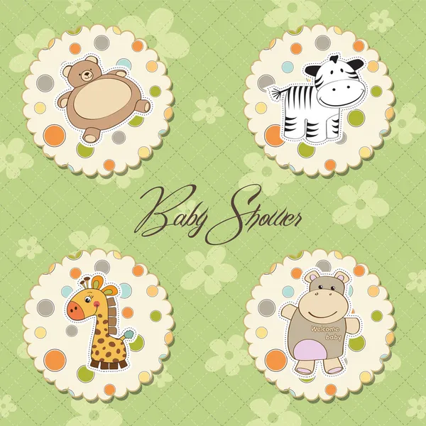 Welcome baby card — Stock Vector