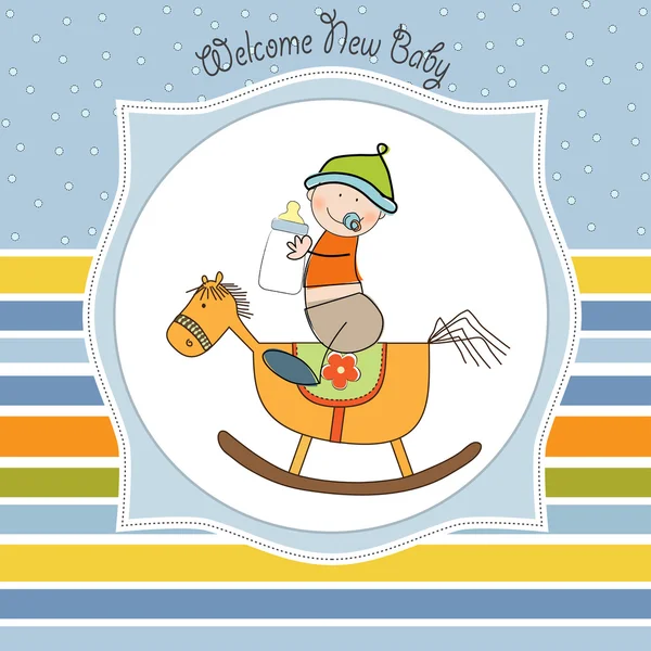 Welcome baby card — Stock Vector