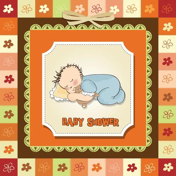 Hoş geldin bebek kartı — Stok Vektör
