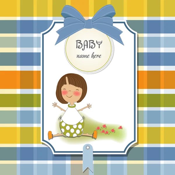 Welcome baby card — Stock Vector