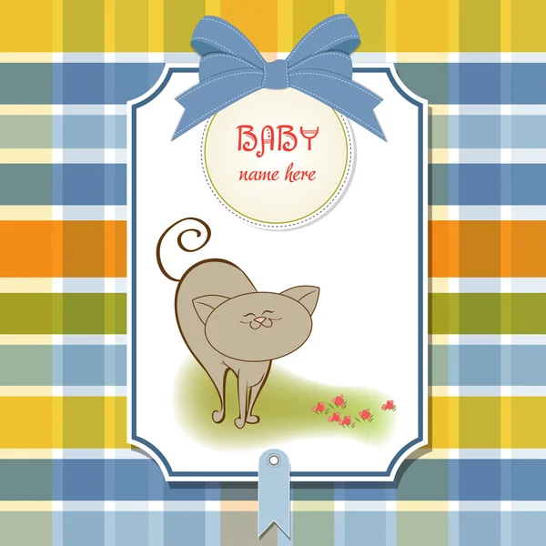 ようこそ赤ちゃんカード — ストックベクタ